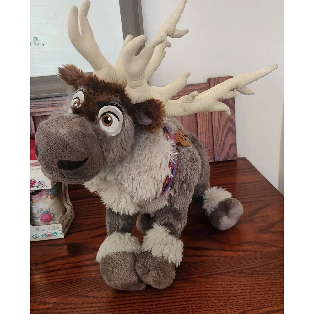Disney Parks Frozen Sven‎ Grey Reindeer Sitting Plush 11 inch